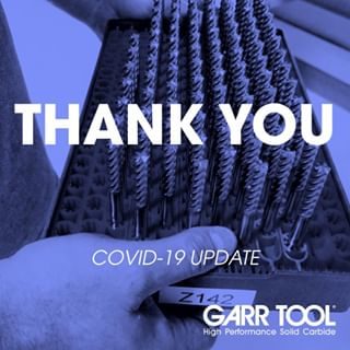 GARR TOOL is proud to be part of the critical supply chain providing tools to companies manufacturing medical products for COVID-19 patients.

We greatly appreciate their efforts in transforming their manufacturing to accommodate the needs of the medical community.
